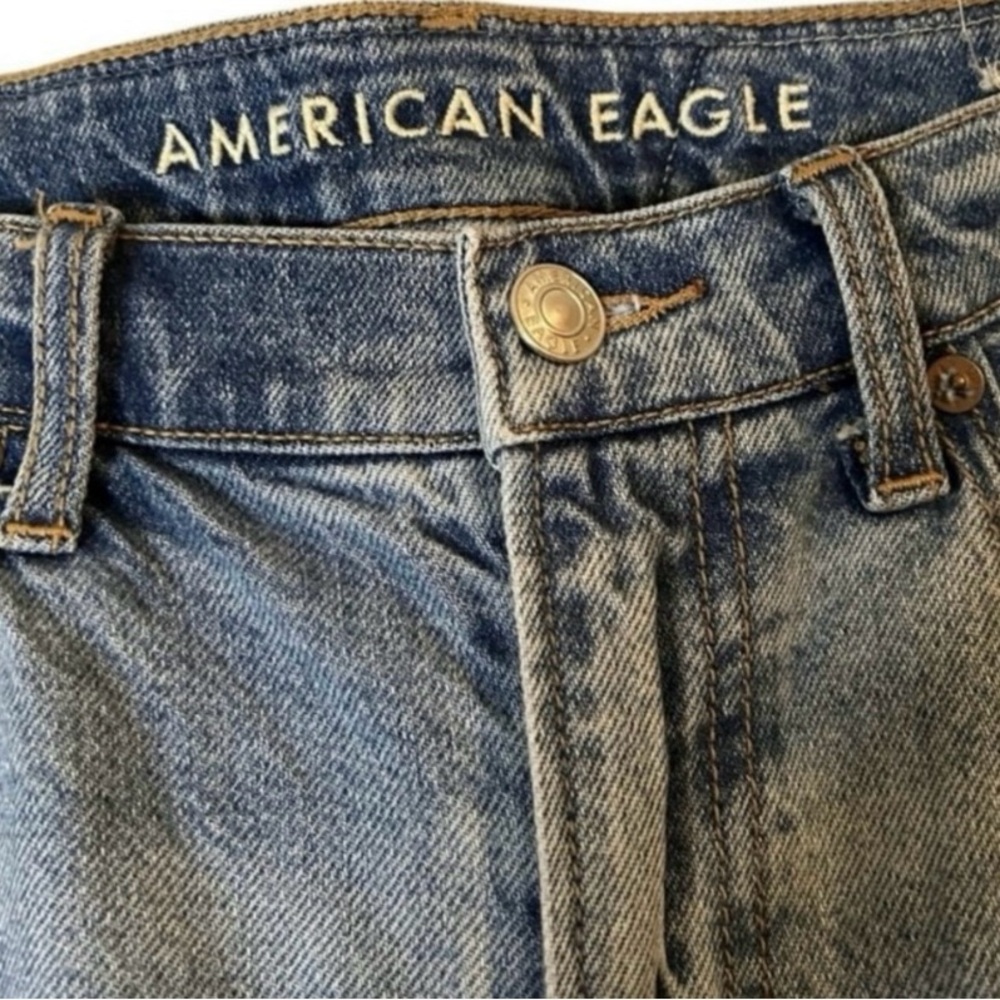 American Eagle Distressed Patchwork Denim Jeans s… - image 6